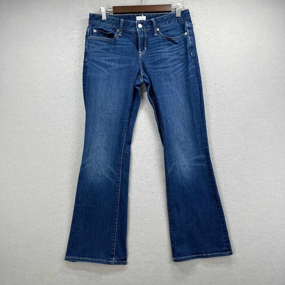 Gap Jeans Womens 27P Blue Denim Long and Lean Bootcut Stretch Casual Classic